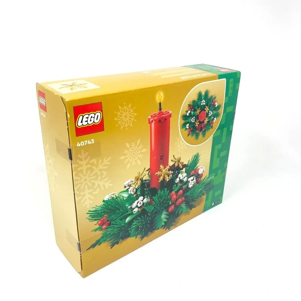LEGO 433pcs Christmas Table Decoration Building Toy 40743 Wreath Candle 12+
